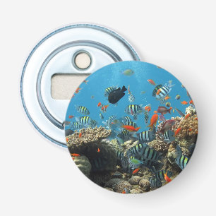 Abrebotellas Stripey Tropical Fish Coral Chaos