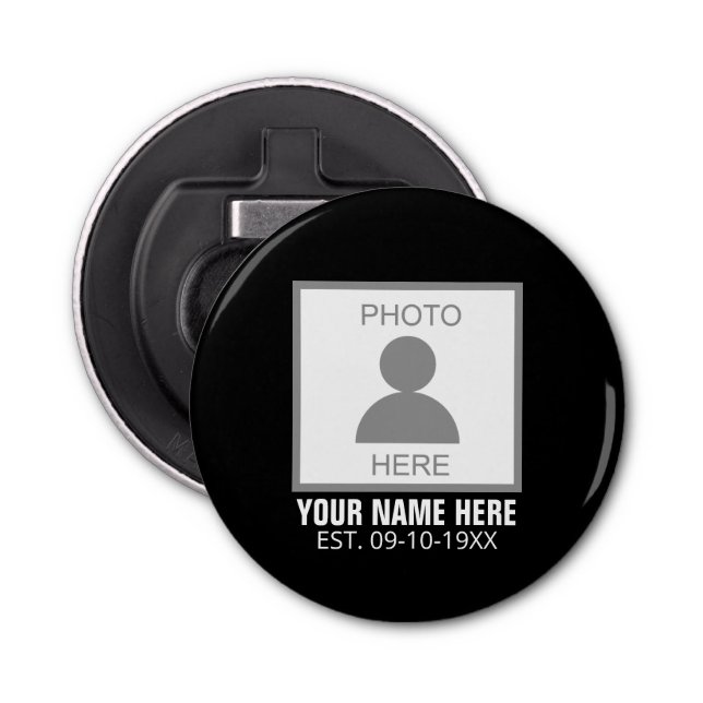 Abrebotellas Su foto aquí Nombre y edad (Anverso)