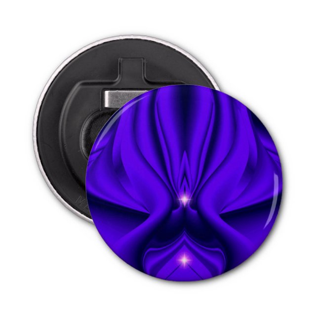 Abrebotellas Sueños del arcoiris de flores moradas, dos estrell (Anverso)