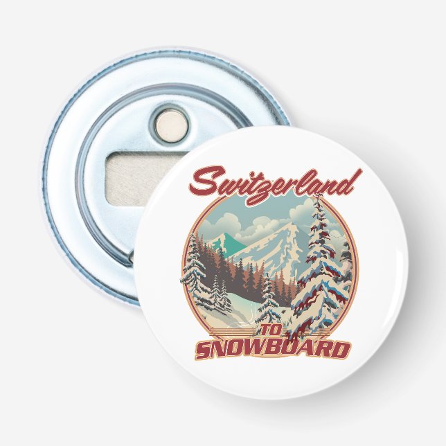 Abrebotellas Suiza para Snowboard (Anverso)