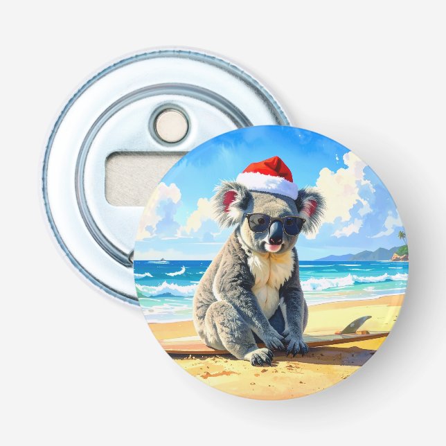 Abrebotellas Sun y Surf Koala Santa Hat (Anverso)