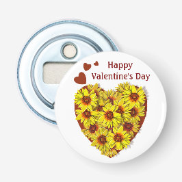 Abrebotellas Sunflower Heart Bottle Opener