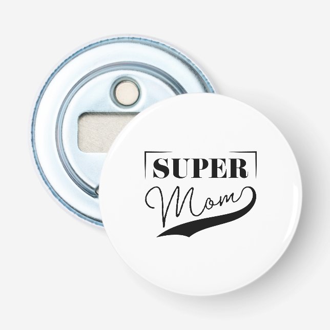 Abrebotellas Super Mamá (Anverso)