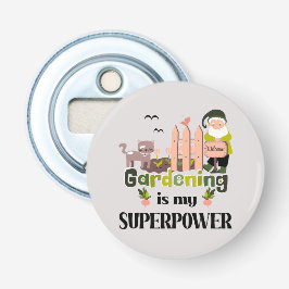 Abrebotellas Superpotencia de jardinería, jardinera de lujo