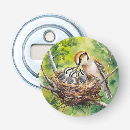 Abrebotellas Sweet bird nest painting