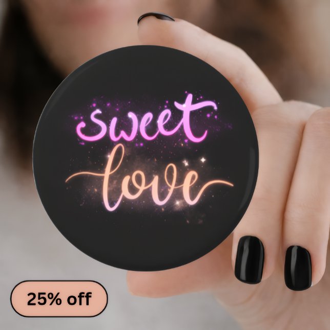 Abrebotellas Sweet Love— Romantic Pin Button — Sweet Love Pin (Subido por el creador)
