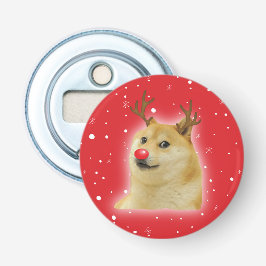 Abrebotellas Tarjeta de meme de Navidad de perro Dogright Doggo