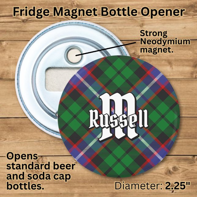 Abrebotellas Tartan del Clan Russell (Subido por el creador)