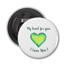 Te amo el cumpleaños del corazón azul y verde lind