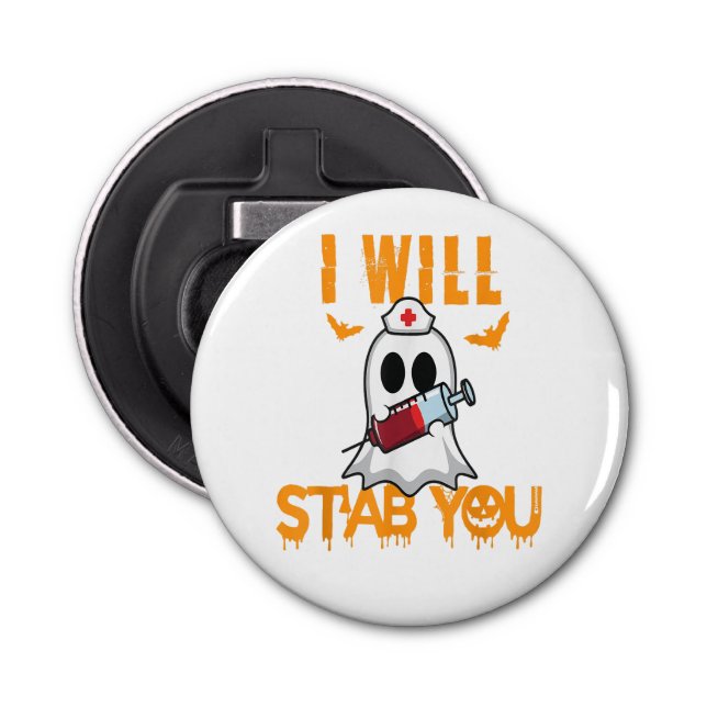 Abrebotellas Te Apuñalaré Una Enfermera Fantasma Enfermera De H (Anverso)