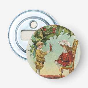 Abrebotellas Te deseo una Feliz Navidad - postal vintage