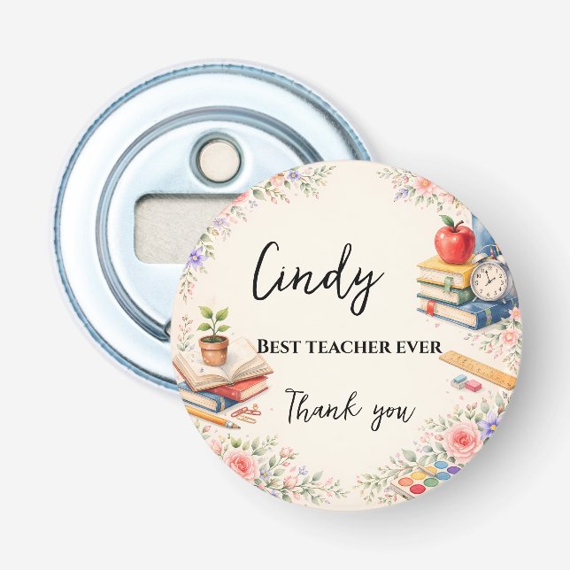 Abrebotellas Teacher Thank You Gift | End of School Year (Anverso)