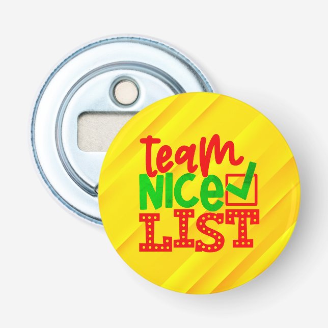 Abrebotellas Team Nice List - Diseños de Navidad-56587 (Anverso)