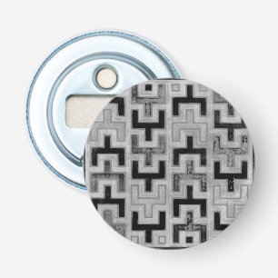 Abrebotellas Tejido de paño negro africano con patrones geométr