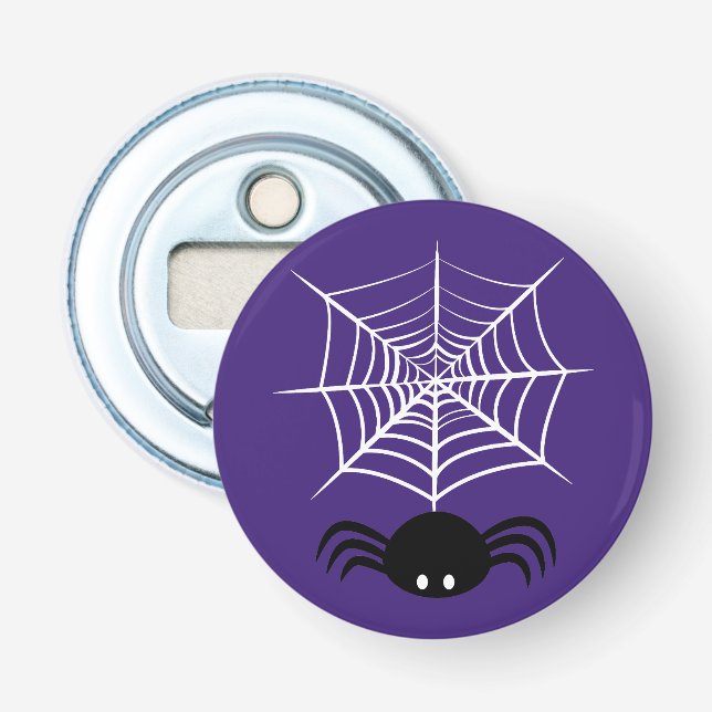 Abrebotellas Telaraña de Halloween  (Anverso)