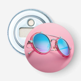 Abrebotellas temático gafas de sol, rosa cool