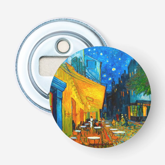 Abrebotellas Terraza Van Gogh Café de noche (Anverso)