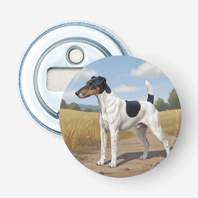 Abrebotellas Terrier de zorro liso (Anverso)