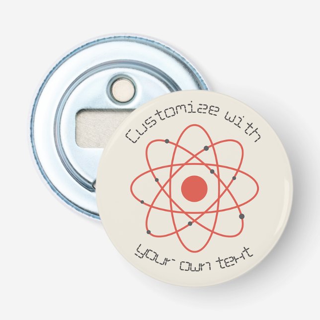 Abrebotellas Texto de Personalizado de ciencia de estructura de (Anverso)