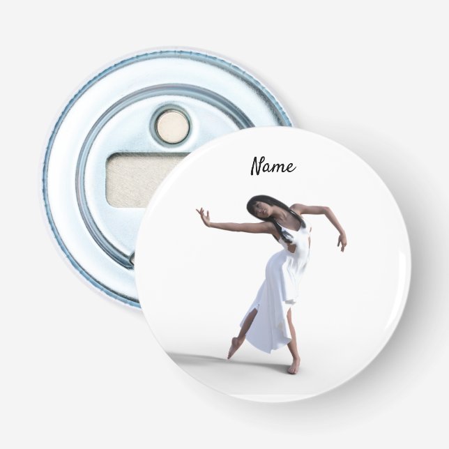 Abrebotellas Thunder_Cove de bailarina de vestir blanco (Anverso)