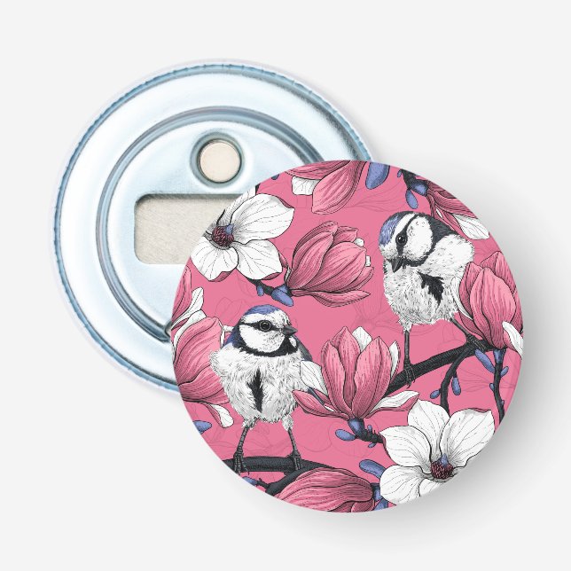 Abrebotellas Tiempo de primavera en rosa (Anverso)