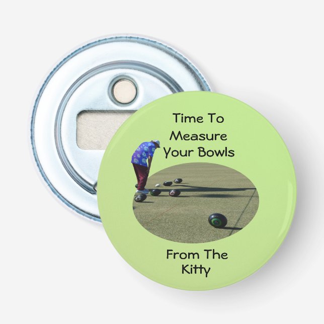 Abrebotellas Tiempo Para Medir Los Cuadros De Césped, Apertura  (Anverso)