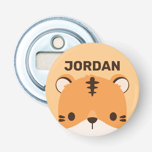 Abrebotellas Tigre lindo con nombre personalizado