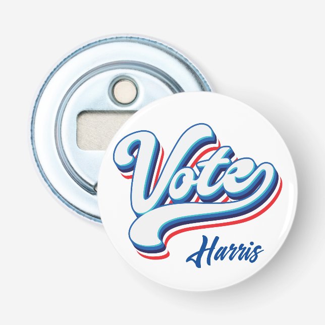 Abrebotellas Tipografía electoral de votación (Anverso)