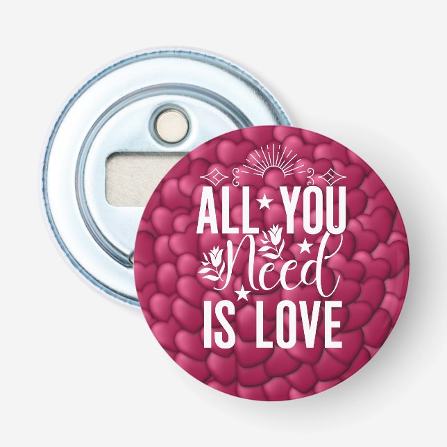 Abrebotellas Todo lo que necesitas es amor-20230 (Anverso)