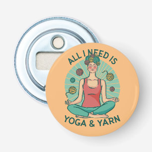 Abrebotellas Todo lo que necesito es yoga y frases de yarne