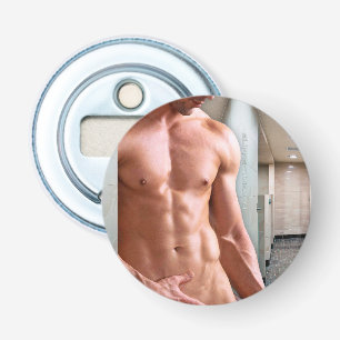 Abrebotellas Torso de hombre musculoso sin camiseta de Slippery