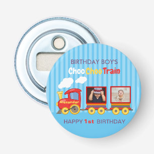 Abrebotellas Toy Train Toddler Boy Birthday Blue