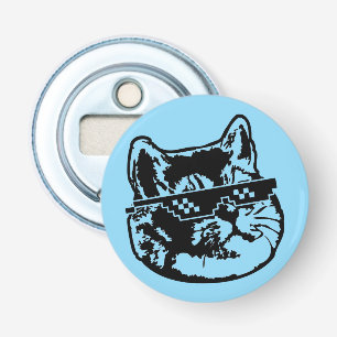 Abrebotellas Trate Con Gafas De Gato Respirante Pesado Meme