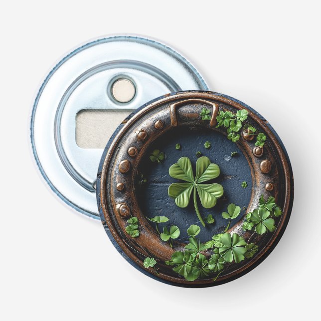 Abrebotellas Trébol grande de cuatro hojas (Anverso)