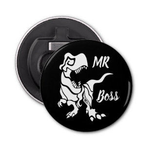 Abrebotellas Trex blanco el jefe Dino