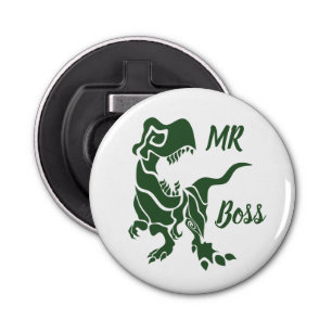 Abrebotellas Trex verde al jefe Dino