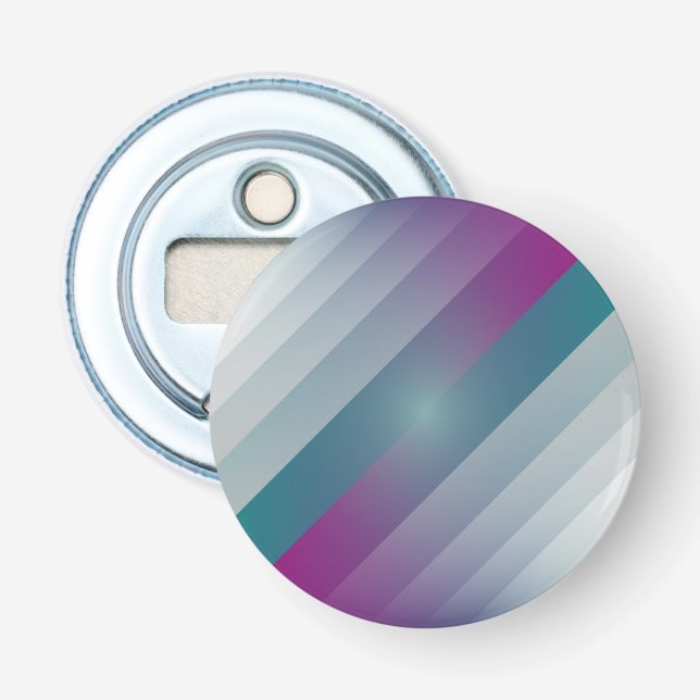 Abrebotellas Triángulos grises magenta verde azulados (Anverso)