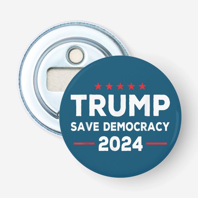 Abrebotellas Trump salva la democracia Trump 2024 (Anverso)