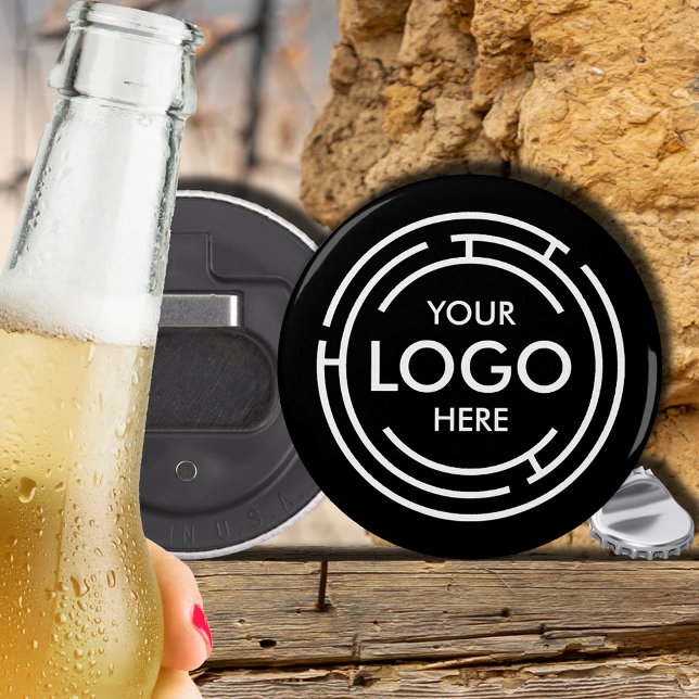 Abrebotellas Tu logotipo promocional negro (Subido por el creador)