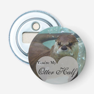 Abrebotellas Tu mi Otter Half Brown River Otter Natación