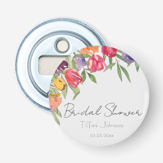 Abrebotellas Tulipanes Divertidos y Brillantes y Despedida de S (Anverso)