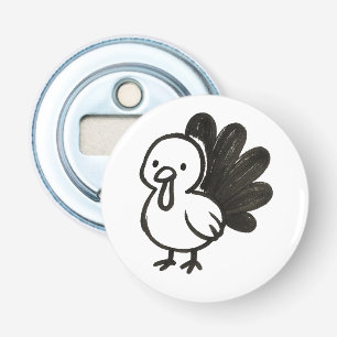 Abrebotellas Turquía minimalista - Jugador diseño de pájaro de