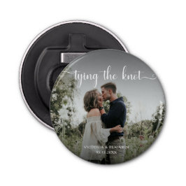 Abrebotellas Tying the Knot Photo Overlay Modern Script Minimal