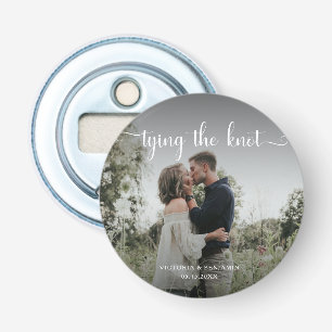 Abrebotellas Tying the Knot Photo Overlay Modern Script Minimal