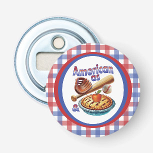 Abrebotellas Un americano divertido como el béisbol y el Apple