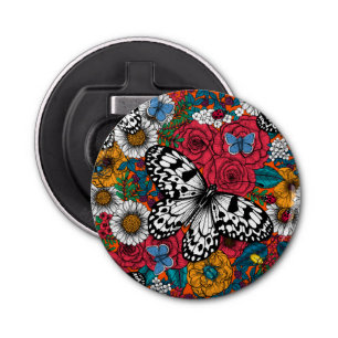 Abrebotellas Un jardín colorido