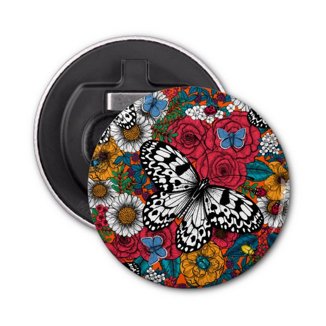 Abrebotellas Un jardín colorido (Anverso)