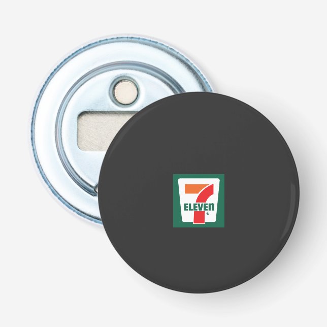 Abrebotellas un logo de siete siete en un fondo verde (Anverso)