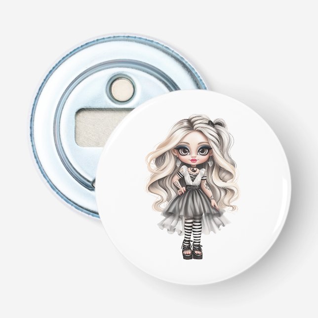 Abrebotellas Una Colección de Diseños de Halloween de una Chica (Anverso)