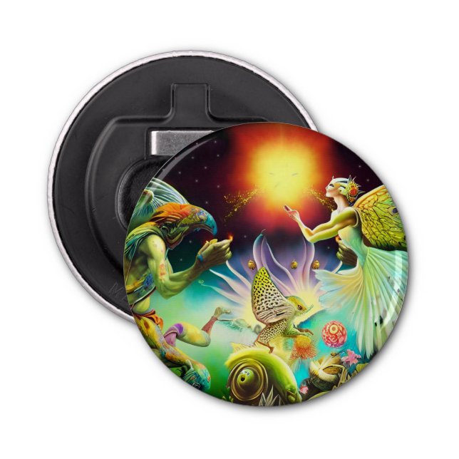 Abrebotellas Una época de pintura de aceite recompensas (Anverso)